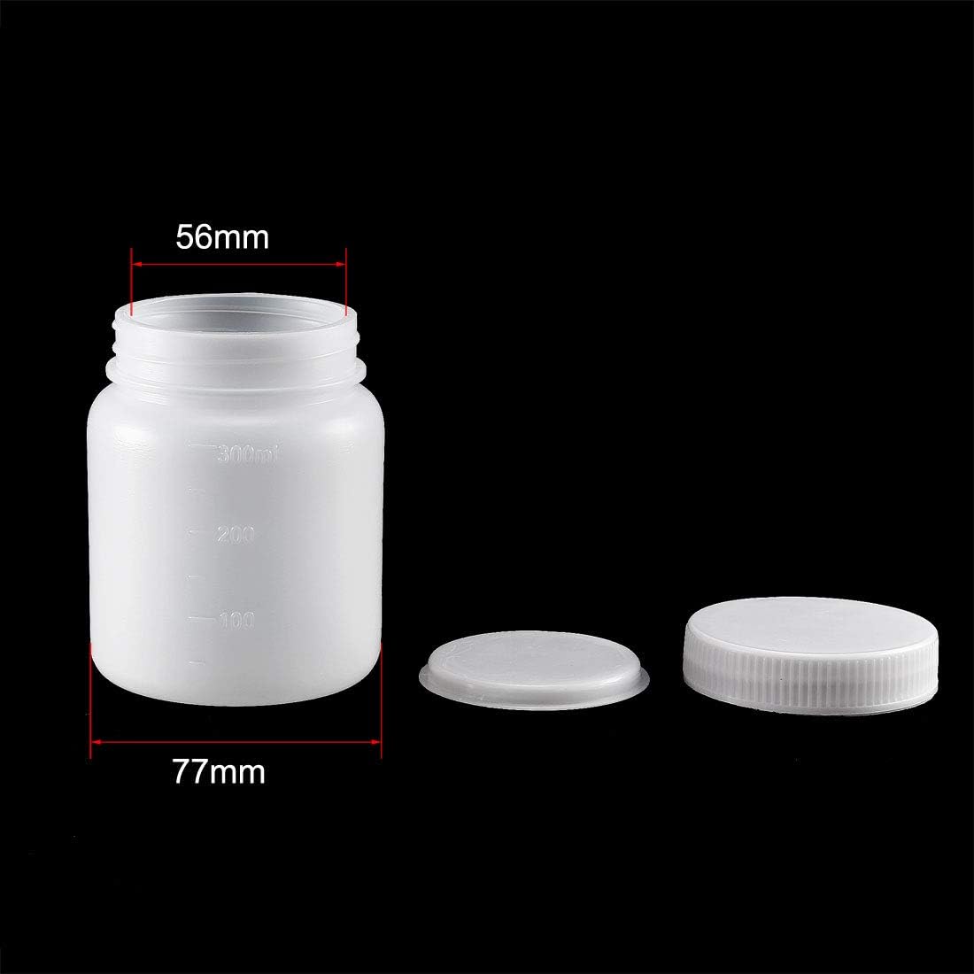 uxcell Plastic Lab Chemical Reagent Bottle 1000ml/34oz Wide Mouth Sample Sealing Liquid Storage Container 10pcs: Industrial & Scientific