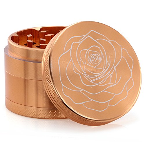 DCOU New Design Premium Aluminium Herb Grinder 2.2 Inches 4 Piece Metal Grinder