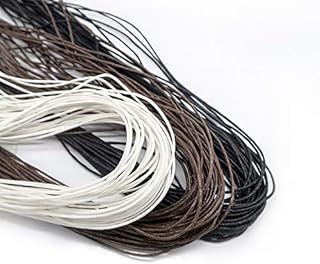 TOAOB 105 Metres Waxed Cotton Cords Mixed Colors Thread Beading Strings 1mm for Jewellery Making Craft Decoration