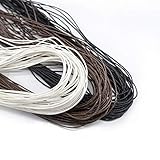 wachsband meterware BREITES ANWENDUNGSSPEKTRUM: Perfekt für DIY Armband, Halskette,String Perlen, Hand Nähen, Lederarbeiten und Schmuck machen, Traumfänger, Nähtaschen usw