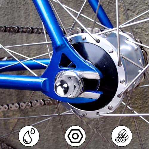 SWTYExt 100 Pcs Nut Caps M8 Dome Cap Nuts A2 V2A Metric 304 Stainless Steel Acorn Dome DIN 1587 Thread Hex for Motorcycle Bicycles Furniture Lighting Saddle - Image 3