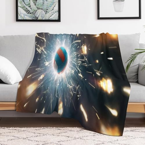 Manta de voleibol de 180x200 cm mullida para sofa y cama 3
