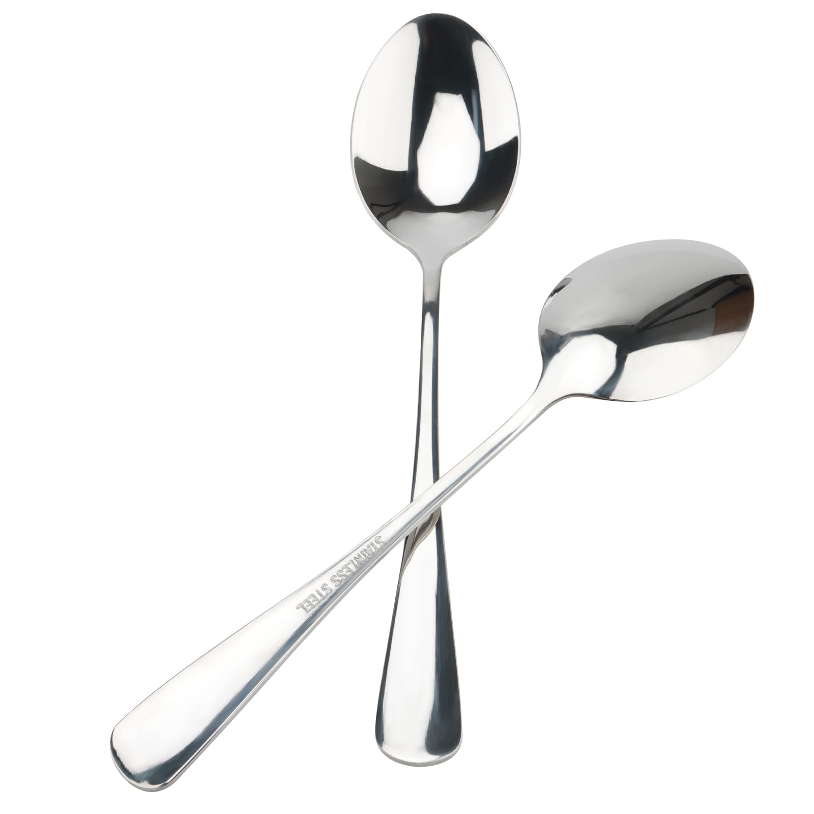 Set di 40 cucchiaini da 17 cm, in acciaio inox, per tè, caffè, insalata, dessert, torte