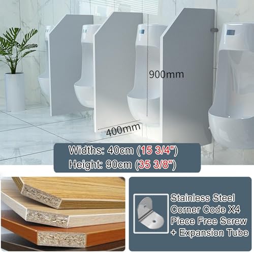 Pantalla de privacidad para urinario deflector divisor contra salpicaduras e incomodidad 3