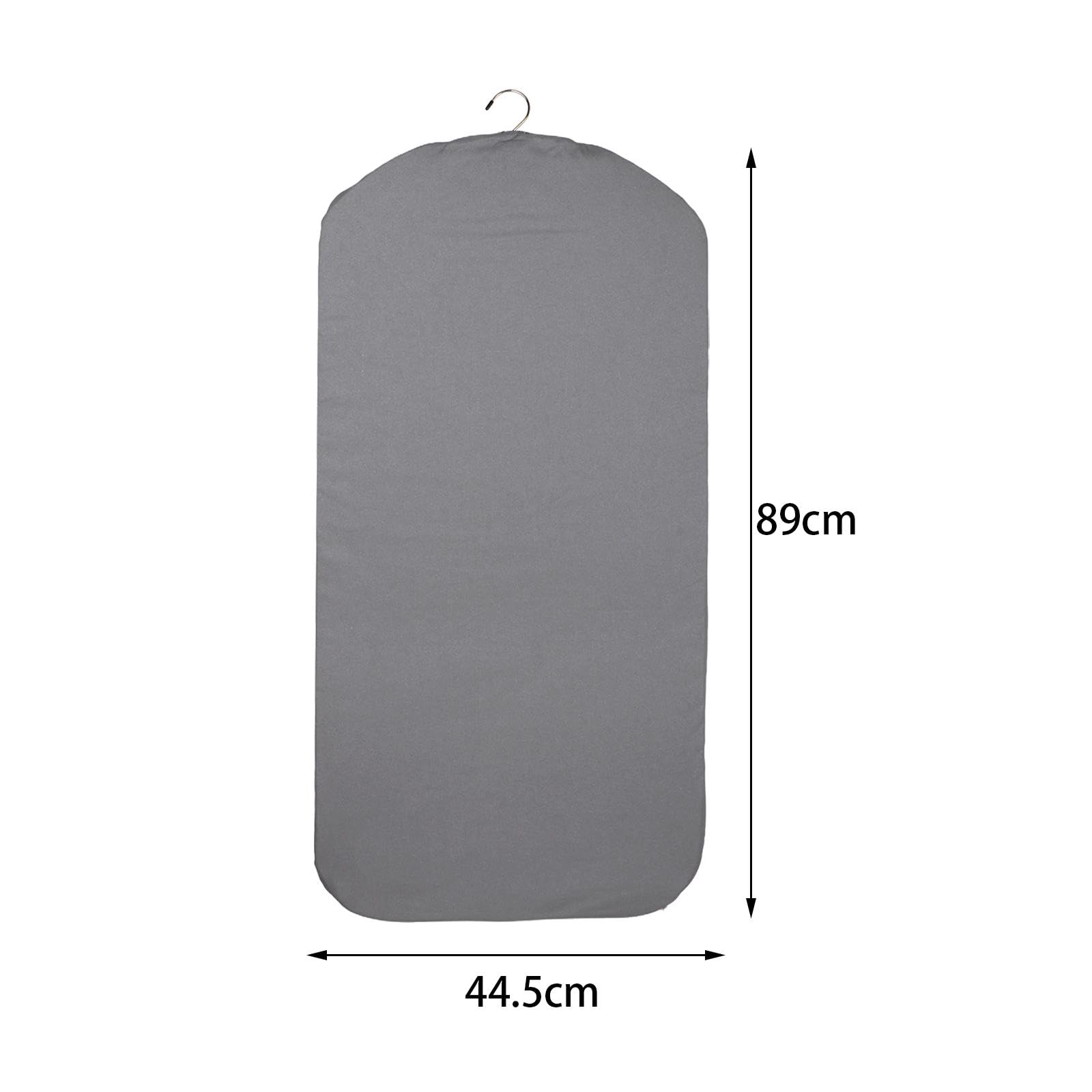 Gralara Asse da stiro sospeso per vaporizzatore per indumenti, tappetino da stiro, asse per stiratura verticale sopra la porta per vestiti per lavanderia, grigio