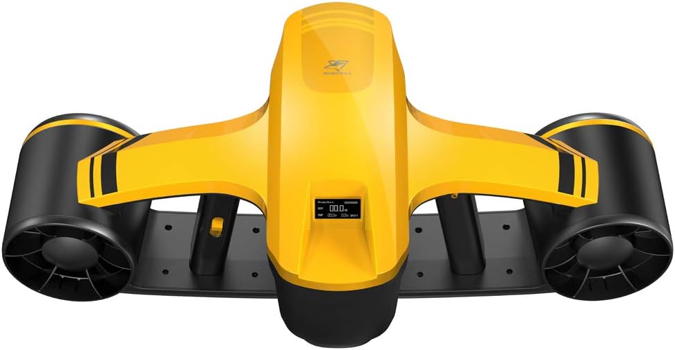 SeaFlyer Underwater Scooter for Swimming or Diving, with Camera Mount，OLED Dashboard Sea Scooter, Yellow