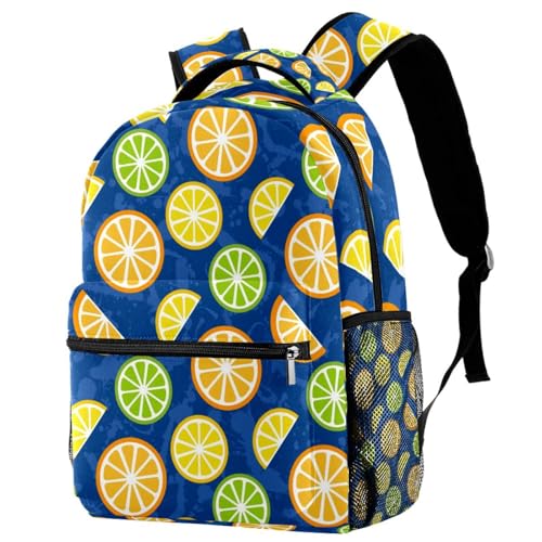 Sac à dos d'école citrons le cadeau idéal multicolore pour adolescents