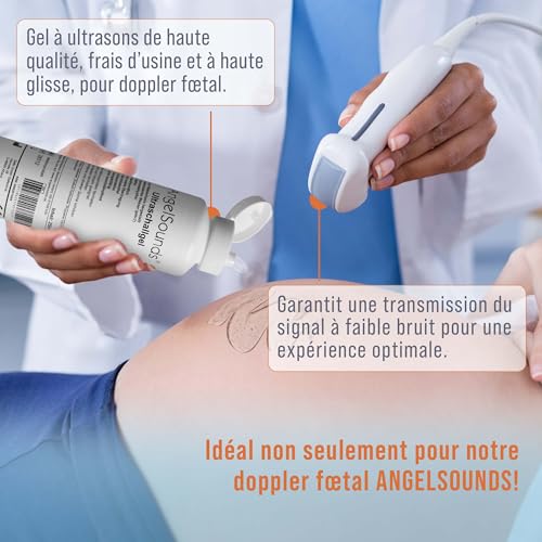 AngelSounds Gel pour ultrasons 250ml - Gel de transmission du doppler fœtal - Gel d'échographie pour appareils à ultrasons - Gel de contact – vue 3