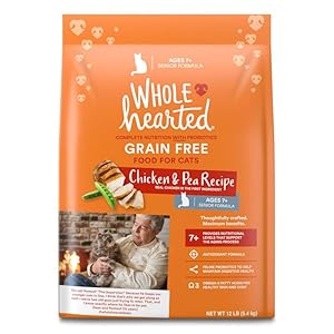 WholeHearted Grain Free Senior Chicken Recipe Dry Cat Food 12 lbs.