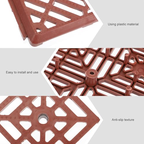 Alfombrillas antideslizantes faciles de instalar suelo plastico 5uds 6