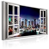 Marque : Paris Prix Paris Prix Tableau Imprimé Window : View of New York 80 x 120 cm