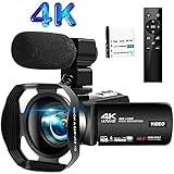 ◆【Unterstützung der Aufnahmefunktion und der Fernbedienung】 Diese videokamera verfügt über eine Videoaufnahmefunktion, sodass Sie während der Videoaufnahme Fotos aufnehmen können. Der 4k camcorder ist mit einer 2.4G Fernbedienung ausgestattet. Im Vergleich zu einer gewöhnlichen Infrarot-Fernbedienung ist der Erfassungsabstand unserer 2,4G Fernbedienung länger und der Betriebswinkel ist nicht eingeschränkt. Stativ und Fernbedienung sind die beste Ausrüstung für unterwegs.