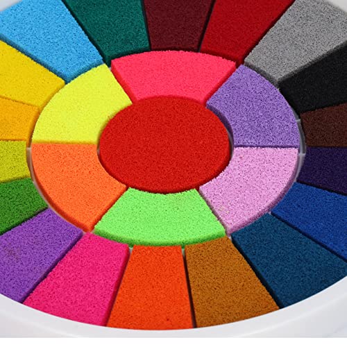 Almofadas de Tinta Lavável para Crianças, Almofada de Tinta 25 Cores Laves de Tinta Lavável Almofada