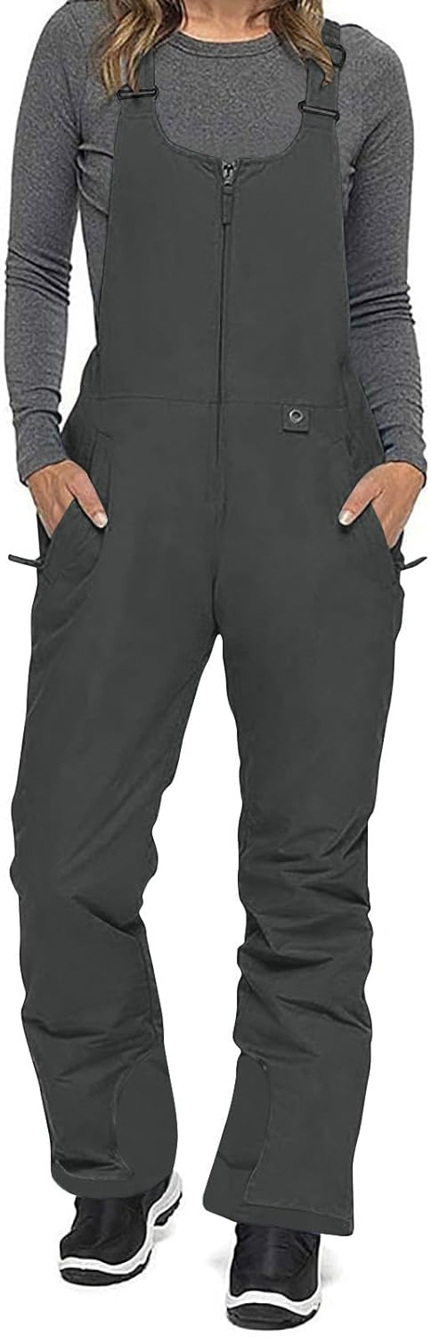 Snow Bibs Women Insulated Waterproof Bib Overalls Snowboarding