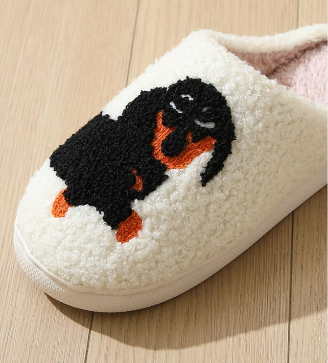 Image of Women's Men's Strawberry Slippers Cute Fruit Home Slippers Winter Fuzzy Memory Foam Fluffy Warm House Shoes