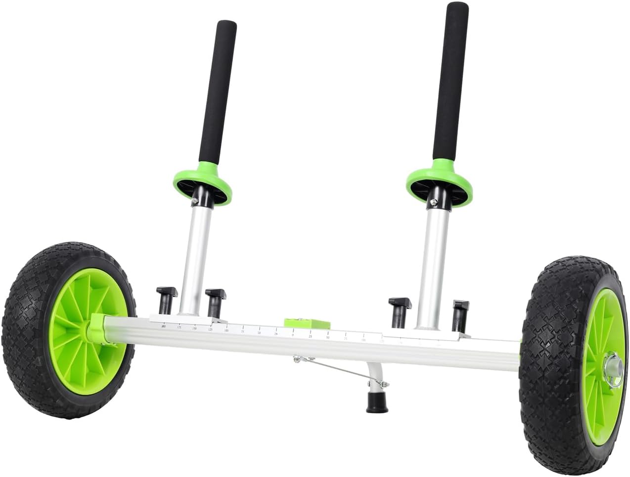 ZeHuoGe Sit On Top Kayak Cart, Heavy-Duty Plug-in Kayak Cart Dolly PU Wheels, Width Adjustable