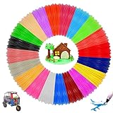 🎨[Buena compatibilidad]: Impresión 3D PLA Filamento, 1.75 mm, mantiene su impresión 3D muy suave y fácilmente. Compatible universalmente con la mayoríade las plumas e impresoras PLA 3d de 1,75 mm. Tiene buena fluidez, no bloquea la boquilla y no genera burbujas al calentar.