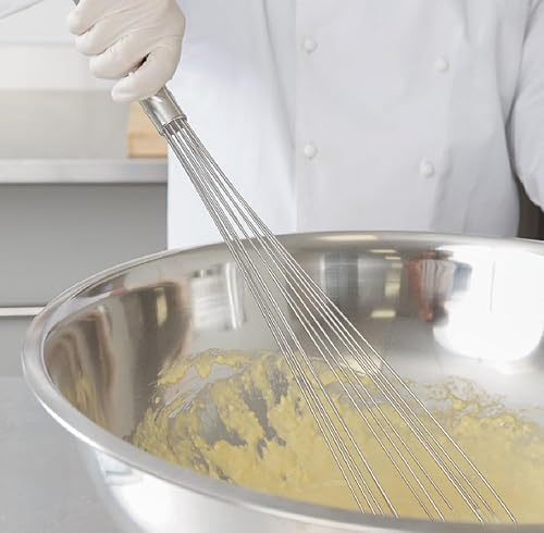 Miniatura 8 de Soro Essentials - Batidor de alambre pesado de acero inoxidable de 12 pulgadas para batir cocinar, batir mezcla, revolver ingredientes, mezclar