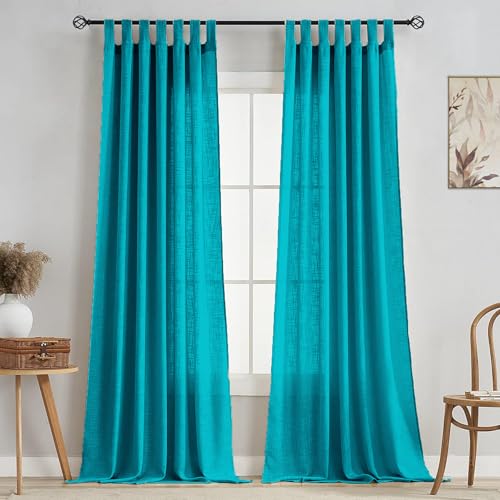 Image of HOMEMONDE Sheer Curtains for Living Room, Bed Room - Transparent Curtain Home Decor