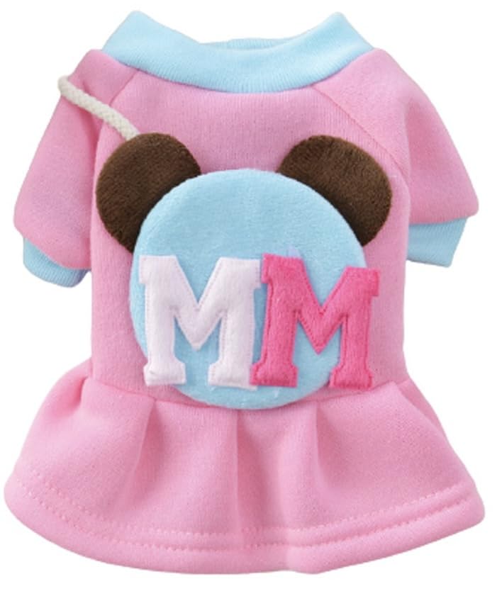 KUTKUT Letter Print Minni Cartoon Fashion Frock for Puppy & Small Dogs (XL# Chest : 46cm, Length: 38cm, Pink) (B099WRY4VN) Amazon Price History, Amazon Price Tracker