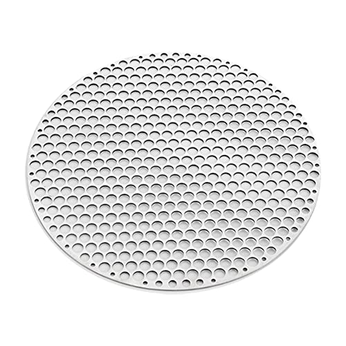 FUBESK Griglia per barbecue rotonda senza piede,Griglia rotonda in acciaio griglia griglia barbecue tappetino forno in carbonio reti a vapore griglia griglia barbecue