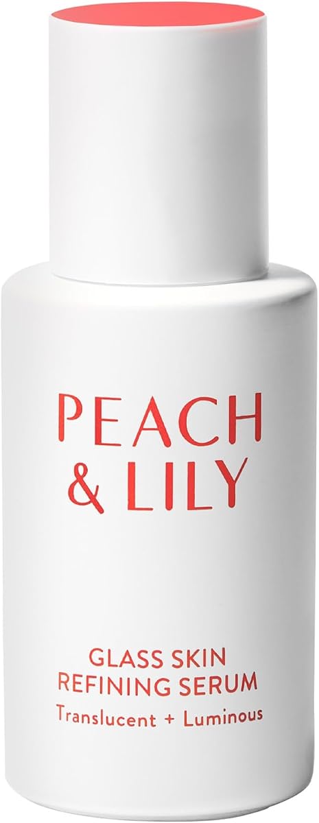 Peach & Lily - Glass Skin Refining Serum for Face (1.35 ounces) - Hyaluronic Acid Niacinamide Serum - Sensitive Skin - Vitamin B3, Peach & Yam, Peptides - Self Care, Vegan, Cruelty Free, Korean Beauty