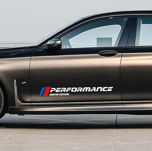 Duoles 2Pcs Car Door Sticker Decal Compatible With Bmw (White) #TOP1