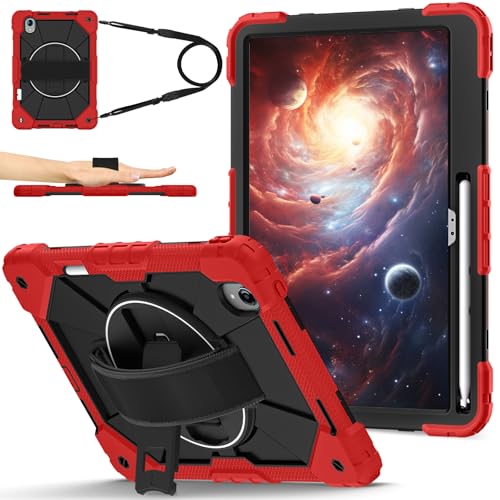 Étui Lenovo Xiaoxin Pro 13 rouge avec support et dragonne