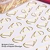 300 Pieces Gold Cute Paper Clips Stainless Steel Drop-Shaped Paperclips for School Office Supplies Baby Shower Crafts Scrapbooking Bookmarks Kids Women Planners by VENCINK #1