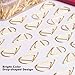 300 Pieces Gold Cute Paper Clips Stainless Steel Drop-Shaped Paperclips for School Office Supplies Baby Shower Crafts Scrapbooking Bookmarks Kids Women Planners by VENCINK