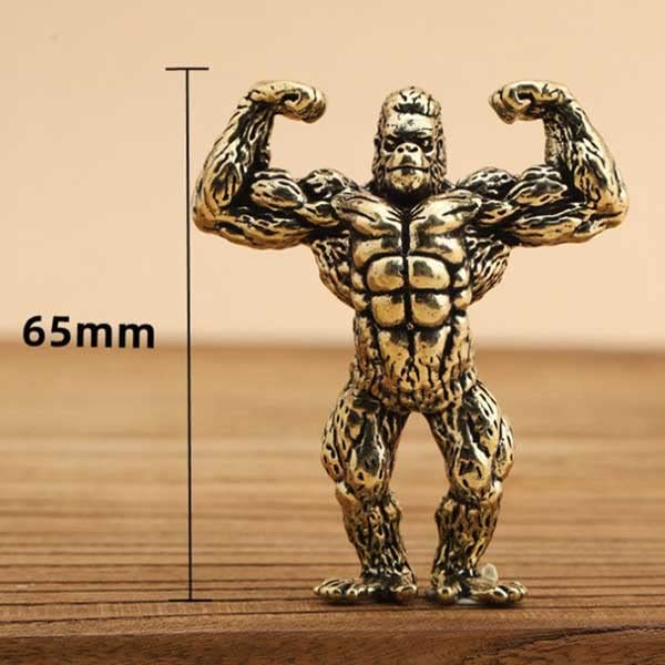 ゴールド ゴリラ オーナメント ゴリラ 91cm ゴールド オブジェ 特大 置物 コング オーナメント