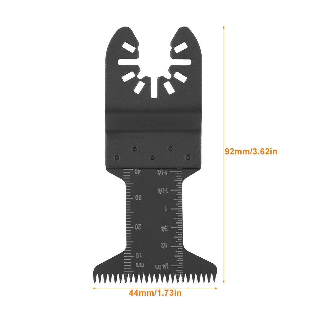 20 Hojas de Sierra Oscilante Multiherramienta, Hojas de Sierra de Dientes Largos para Corte de Madera y Metal 44mm