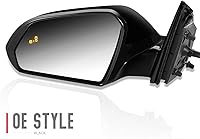 Vista 2 de DNA Motoring OEM-MR-HY1320239 Heated Powered Left Driver Side Door View Mirror W/Blind Spot Detection & Turn Signal Compatible with 2018-2019 Sonata