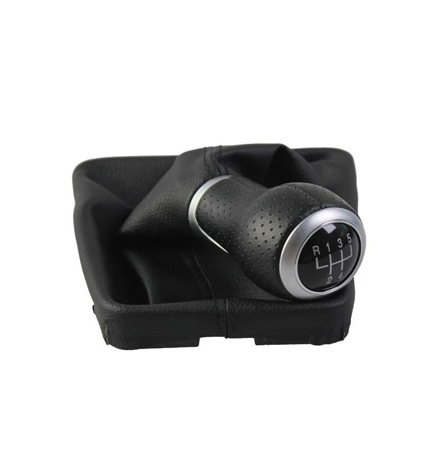 Conyuo Black Car Shift Knob For Audi A5 8T Q5 8R S Line 2007-2015 Manual Transmission Shift Knob Head Rod Direct Replacement
