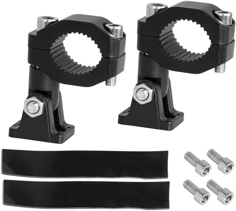 Motorcycle Headlight Bracket Clamp Motorcycle LED Headlight Spotlight Clamps Bracket Tube Mount for Motorcycle Fog Light Auxiliary Lamp Holder Motos Accessories
