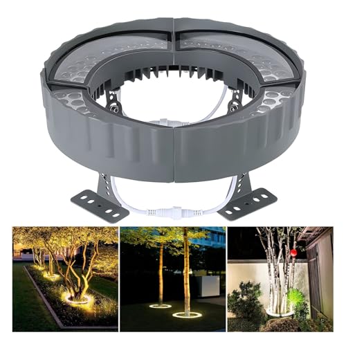ZYGPH Luces LED para Exteriores, focos de bajo Voltaje para paisajismo, Luces pequeñas para Anillos de árboles de césped, focos para paisajismo, para Patios (luz Verde)