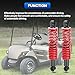 Rear Golf Cart Shock Absorbers Heavy Duty with Springs Compatible with 1995-up Yamaha Gas and Electric G14 G16 G19 G20 G22 G29 Models Replace# JN4-F2210-00, JN3-F2210-00 (RED)