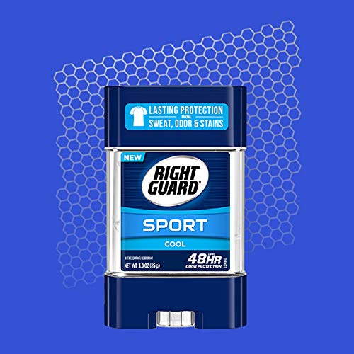 Right GuardSport Antiperspirant and Deodorant, Clear Gel, Cool, 3 Ounce (Pack of 12)