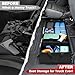 Autofit Under Seat Truck Organizer Storage Box with 1 Removable Divider & 5 Storage Mesh Bag, Collapsible Trunk Organizer for Car, SUV, Truck, or Van(Full Size Trucks) Two large storage compartments