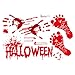 Amosfun Halloween Wandaufkleber PVC Abnehmbare Wandtattoos Schlafzimmer Wandpaster Home Decoration (Free to Stick) Party Favor