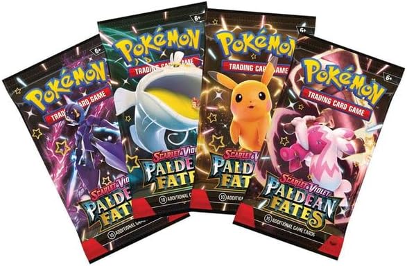 pokemon Pokémon - Paldean Fates – Sealed Booster Pack Lot – x4