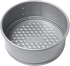 Meyer Bakemaster Carbon Steel Non Stick Springform Cake Tin | Baking Pan | Round Cake Mould | Cake Tin Small | Cake Tray for Baking | Removable Cake Mould | Spring Form pan, 16cm, Grey