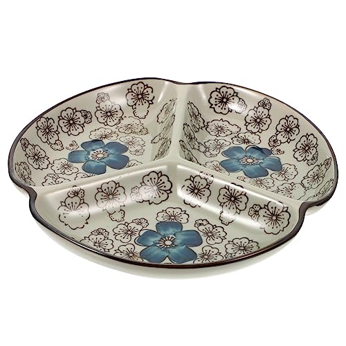 PHENOFICE Piatto Diviso Per Alimenti Piatto Scomparti Per Dieta Vassoio Di Controllo Per Casa Per Snack Torte e Biscotti