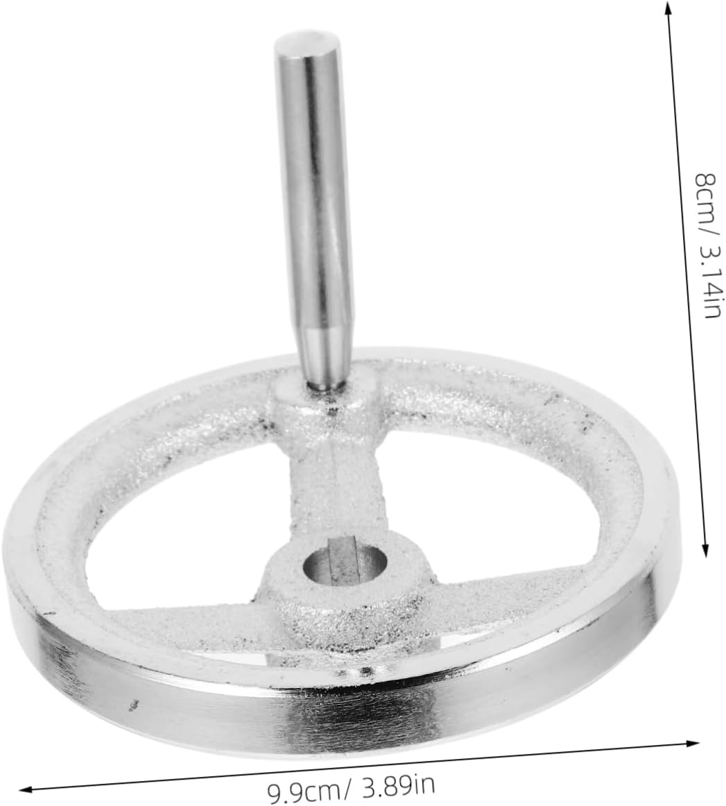 Precision Machine Tool Hand Wheel Rotating Handle for Industrial Lathe Cast Iron Chrome Plated for Drilling Milling Machines