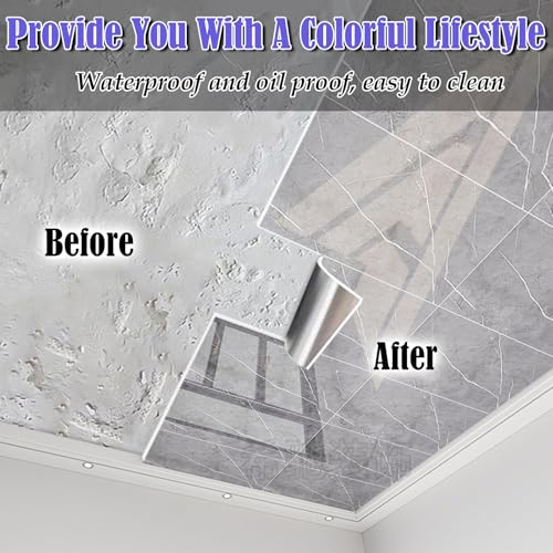 Azulejos de techo para cubrir humedades con paneles decorativos autoadhesivos para el hogar 4