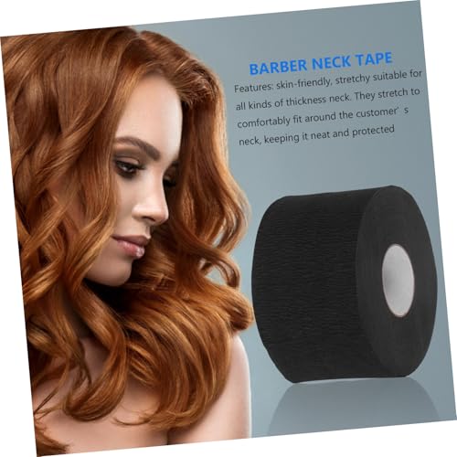 Bande de cou adhésive jetable noire FRCOLOR protection coiffure barbier 5pcs
