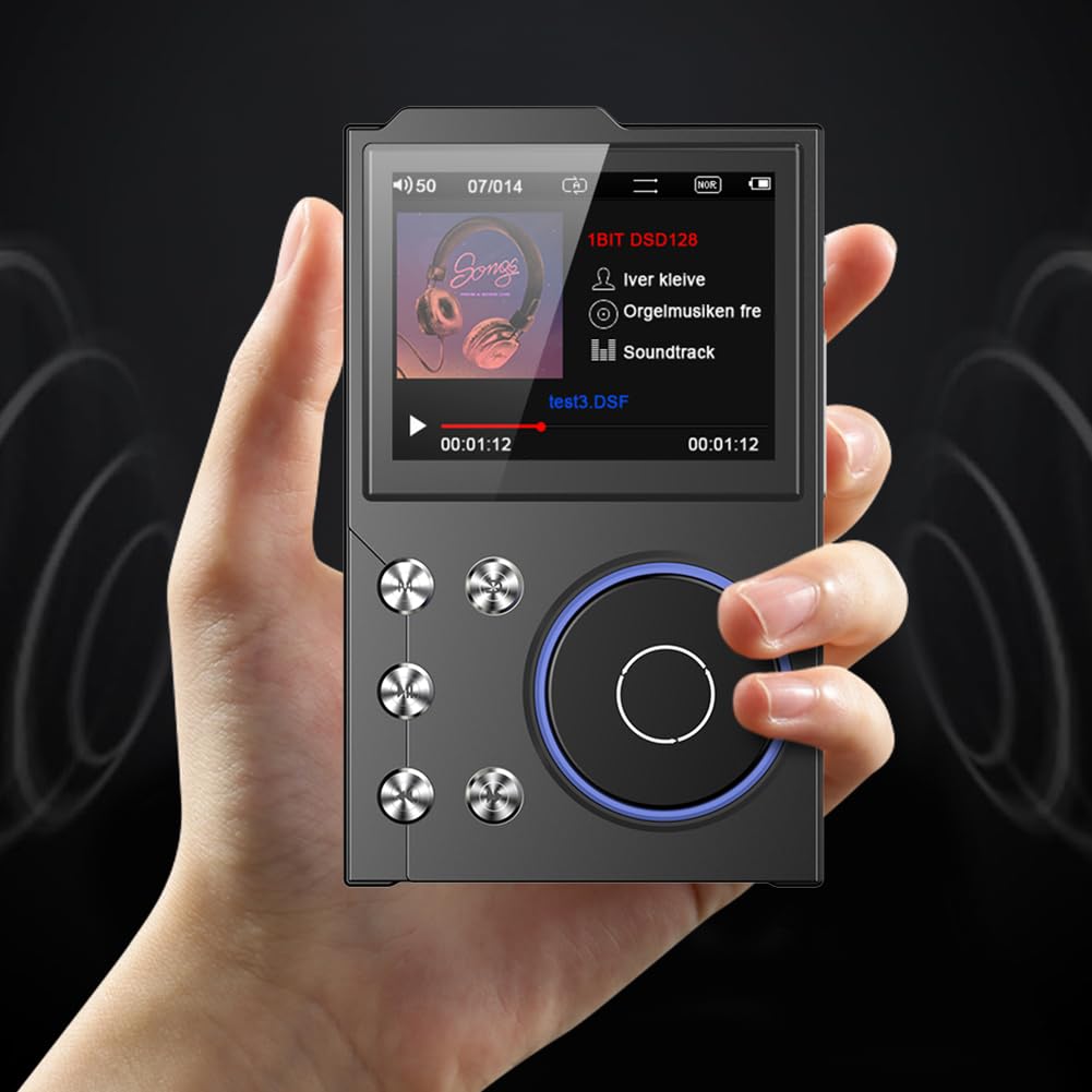 HiFi odtwarzacz MP3 Bluetooth 5.3 bezstratny dźwięk przenośny odtwarzacz muzyczny 256 GB obsługuje samochodowy odtwarzacz MP3