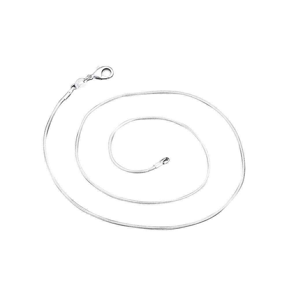 Halskette für Damen und Mädchen, 10 Stück, 925er Massiv, 1 mm, Ketten, 1628 Zoll, modische Statement-Halsketten