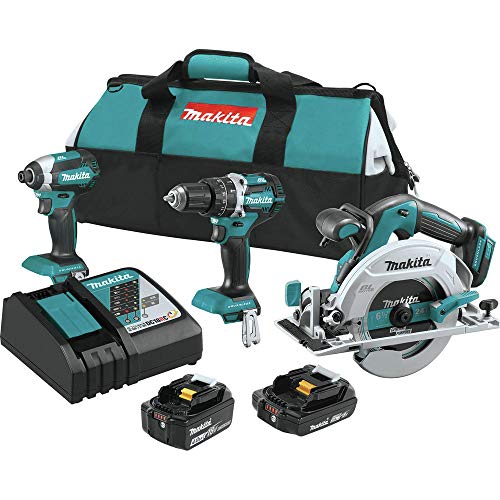 Makita XT333X1 18V LXT® Lithium-Ion Brushless Cordless 3-Pc. Combo Kit (4.0Ah) (2.0Ah)