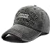 Produktbild Baseballcap Original The Black Vintage Style Used Washed Look Retro Outdoor Kappe Mütze Cap Schirmmütze Basecap verstellbar (schwarz)